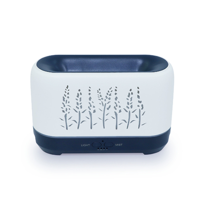 Difusor ultrasónico del aceite esencial del humectador del aire del Aromatherapy del hogar del fabricante de la niebla Electri de la llama blanca de 24V5W