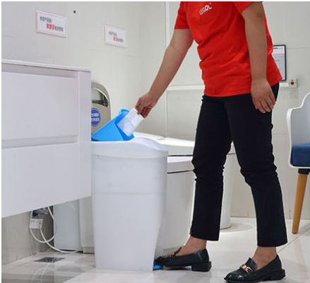 compartimiento sanitario del pedal 20L, botes de basura femeninos de la higiene del ABS